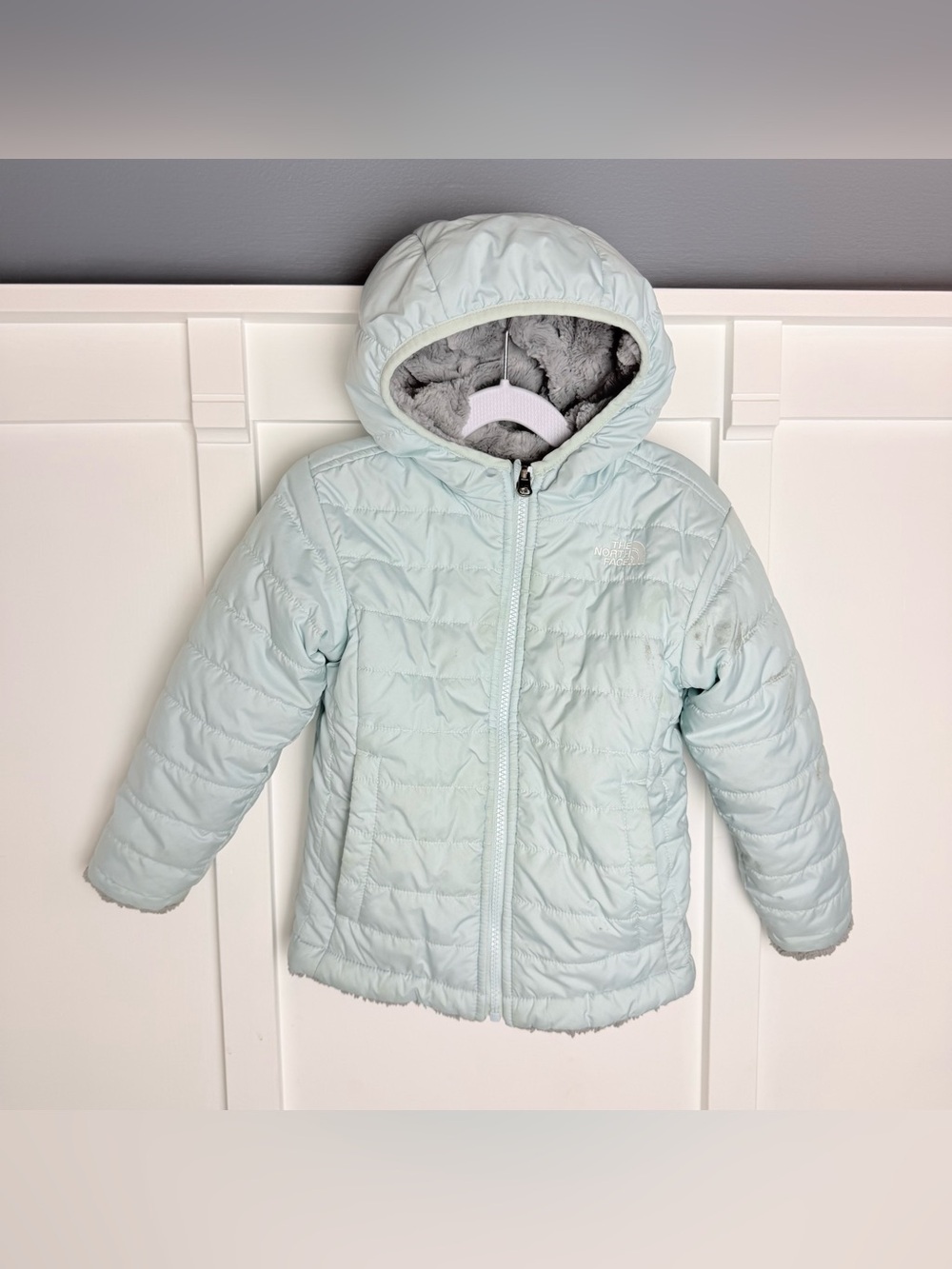The North Face toddler girl jacket coat reversible